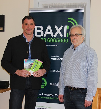 Huberth Rostner informiert sich über BAXI bei Peter Zimmert
