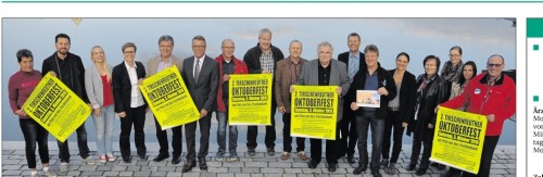 Der Förderverein Fischhofpark sowie die mitwirkenden Vereine haben sich allerhand einfallen lassen, um auch das 2.Tirschenreuther Oktoberfest zu einem Erlebnis am Platz am See werden zu lassen. Bild: axs